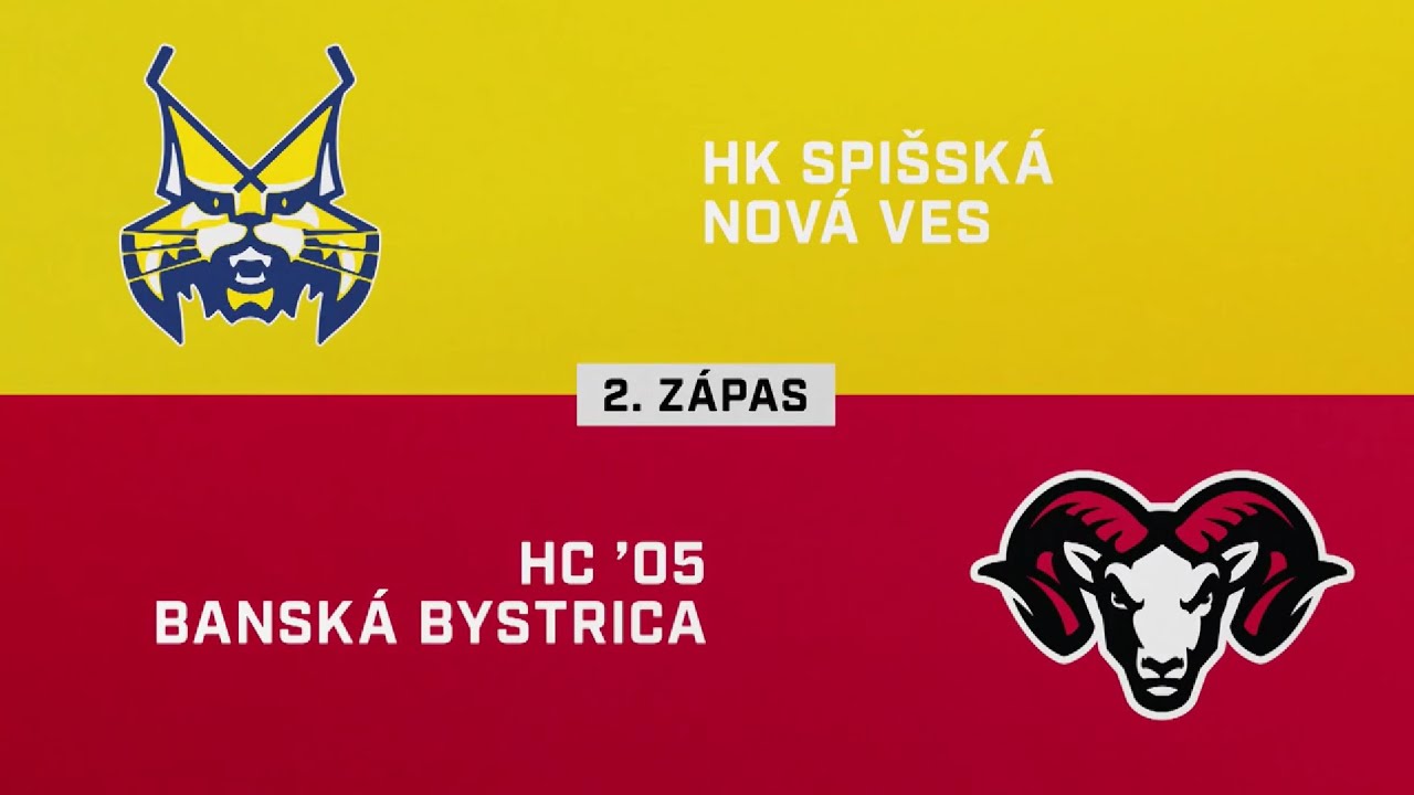 2. zápas štvrťfinále play-off Spišská Nová Ves – Banská Bystrica 4:2 (HIGHLIGHTY)