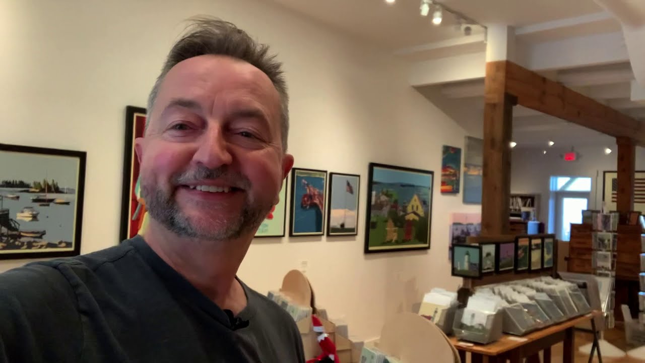 2020 overview art gallery tour, Gardiner, Maine