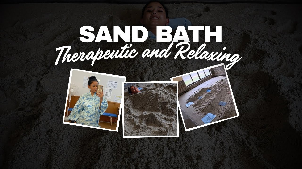 I Got Buried in Hot Sand in Japan 😳 | Niijima Island Sand Bath