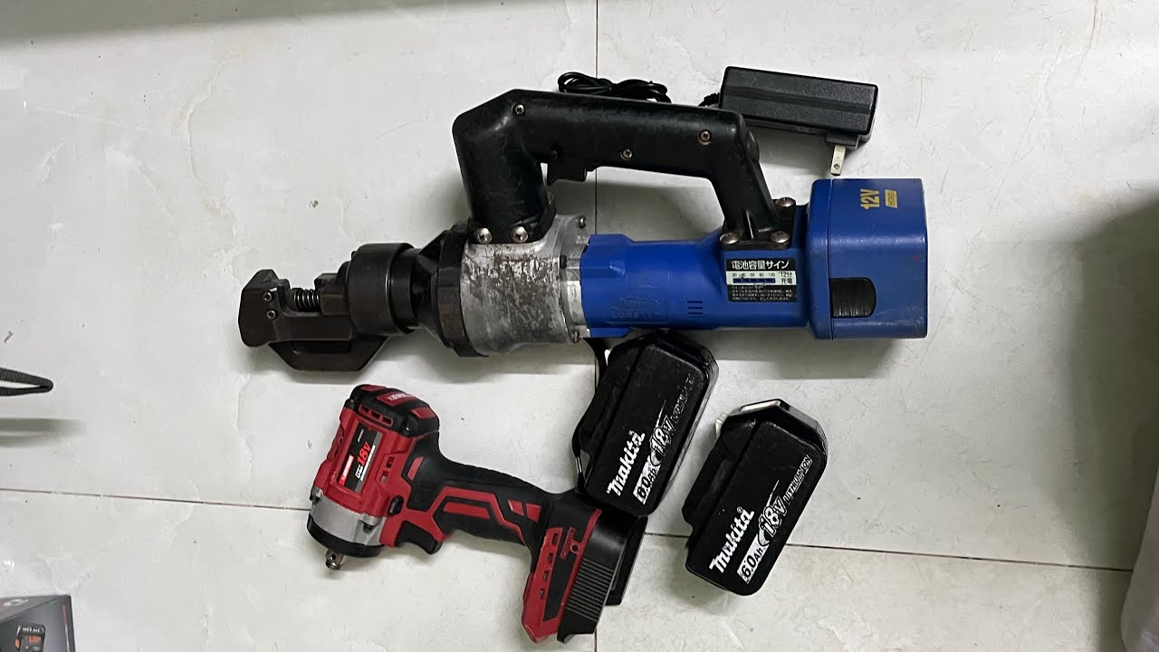 Bulong,Cắt sắt thuỷ lực pin LOBSTER D16 ,Pin 6A bãi Nhật