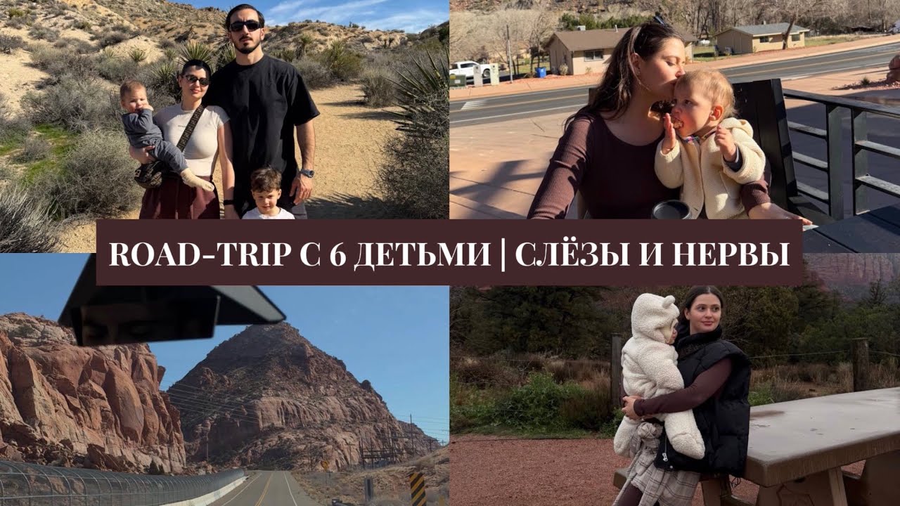 VLOG // Сошли с ума и поехали в road trip с 6 детьми // Слезы, нервы // Я стала типичной девой