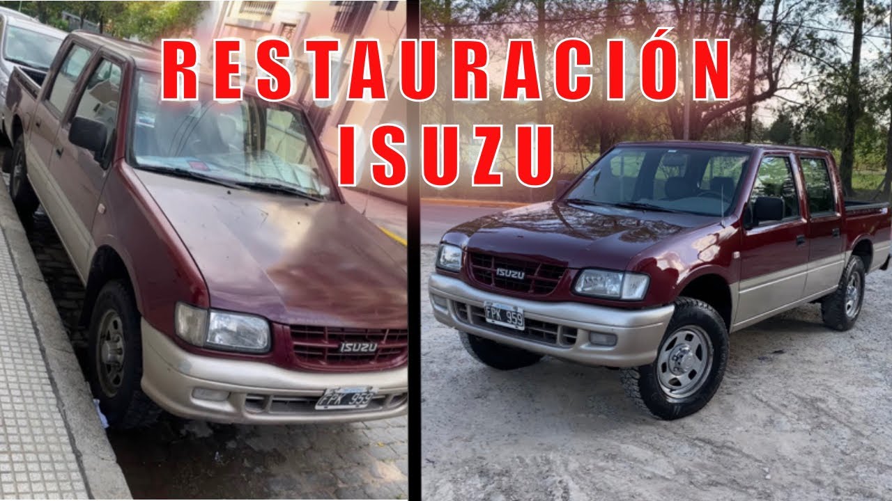 TRUCOS / Restaurando a fondo esta Isuzu: Motor, chasis, pintura de chasis y pulido de carrocería