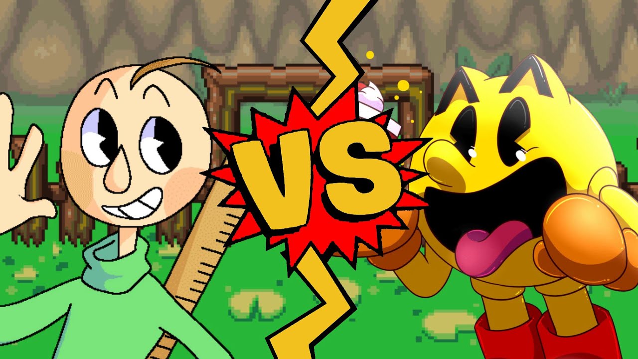 M.U.G.E.N. Battles | Pac-Man vs Baldi | Pac-Man vs Baldi's Basics