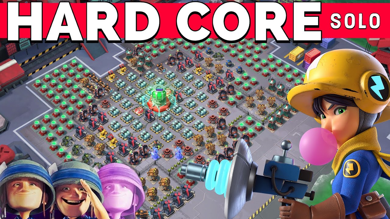 great HARD CORE solo on operation Forlorn Hope - BOOM BEACH gameplay & attack strategy