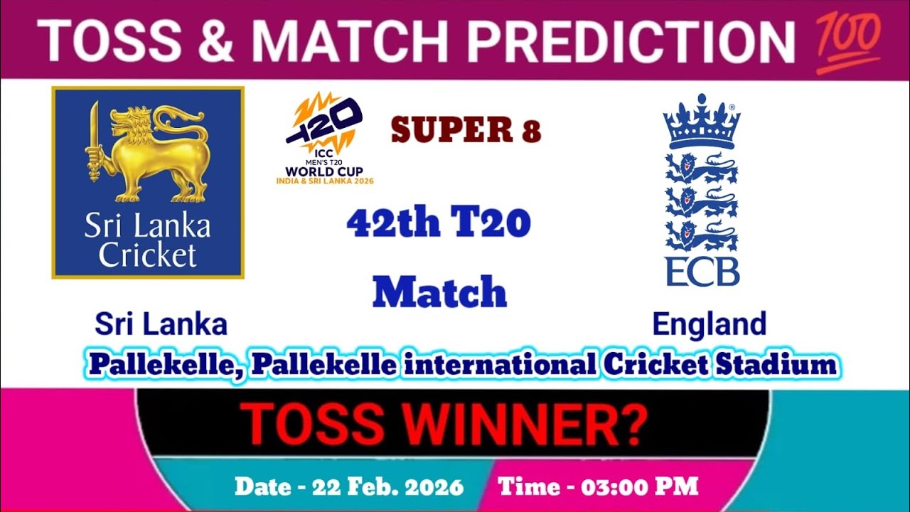England vs Sri Lanka toss Prediction | today toss prediction | t20 world cup 2026 