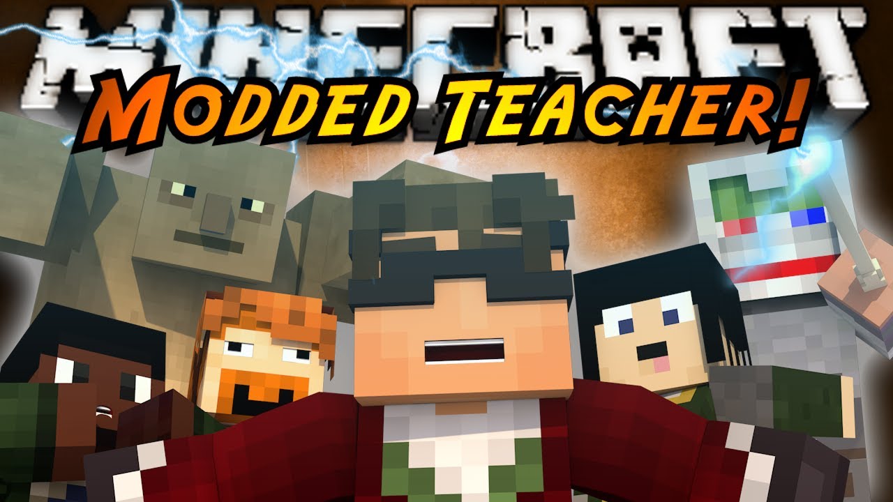 Minecraft Mini-Game : MODDED TEACHER! LORD OF THE RINGS!