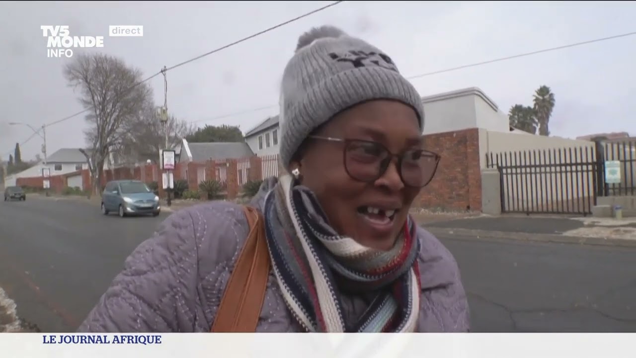 Afrique du Sud : tempête de neige à Johannesburg