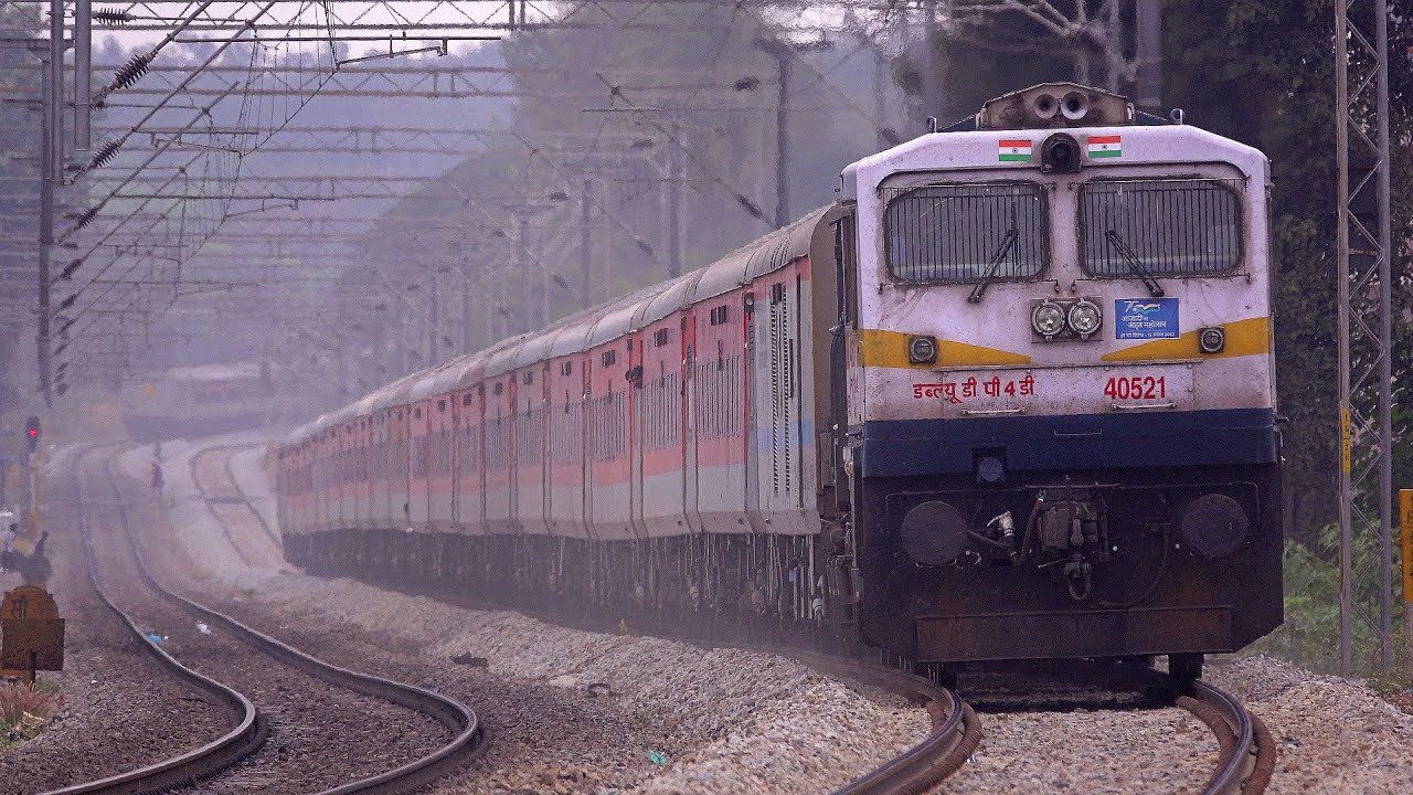 DUST RAISING, TOPMOST NOTCHING & THE CRAZIEST HONKING SWR's HUBBALLI WDP 4D 40521🚆😍| INDIAN RAILWAYS