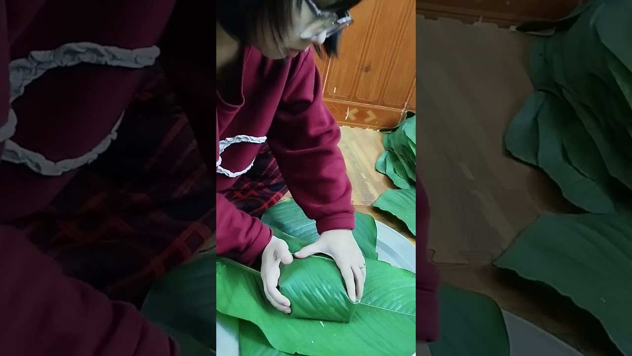 Ăn 35 mùa bánh chưng, nay mới biết gói 5 cái bánh chưng 😝🥰