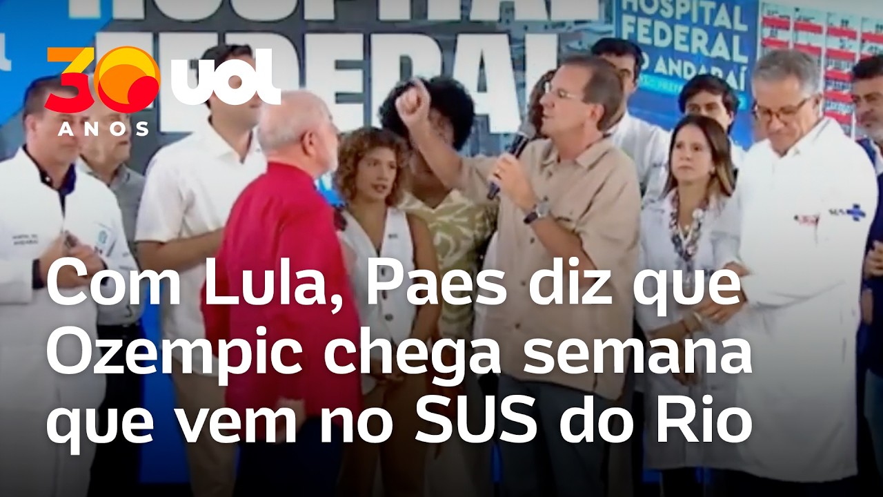 Eduardo Paes diz que Ozempic chega semana que vem na rede pública do Rio: 'O que o povo quer'