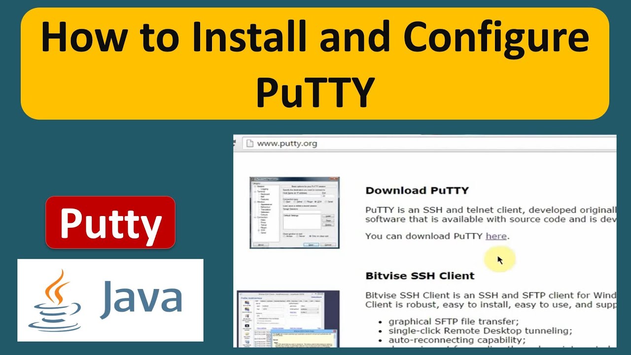 How to Install and Configure PuTTY | Linux Tutorial : Putty Setup