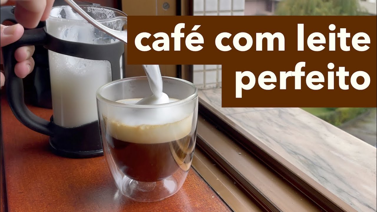 O caf&eacute; com leite perfeito em casa!