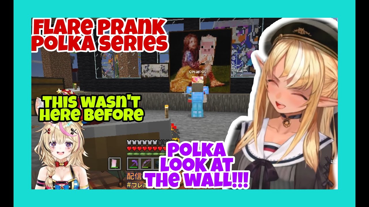 Shiranui Flare Just Can't Stop Pulling Prank On Polka On Their Minecraft Collab [Hololive/Eng Sub]