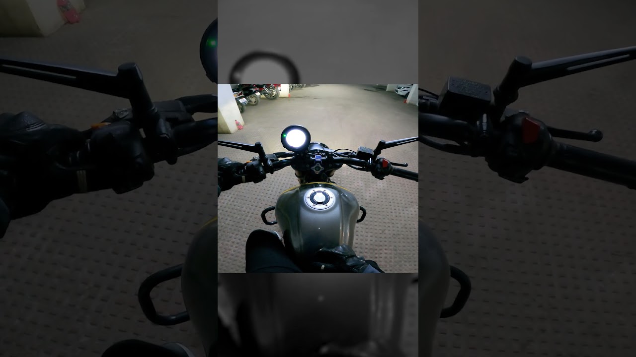TVS Ronin 225: Сверхгромкий холодный запуск | Чисто стандартный звук выхлопа