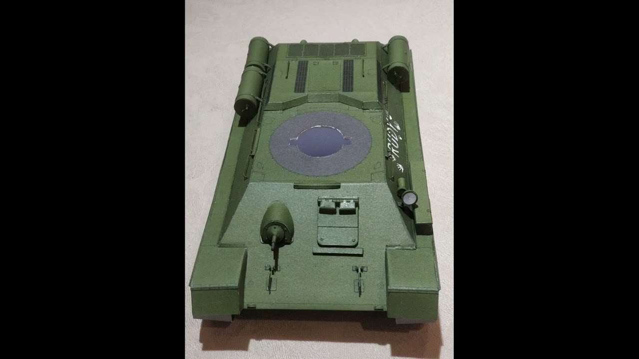 Maly Modelarz T 34/85. [Paper model T 34/85]