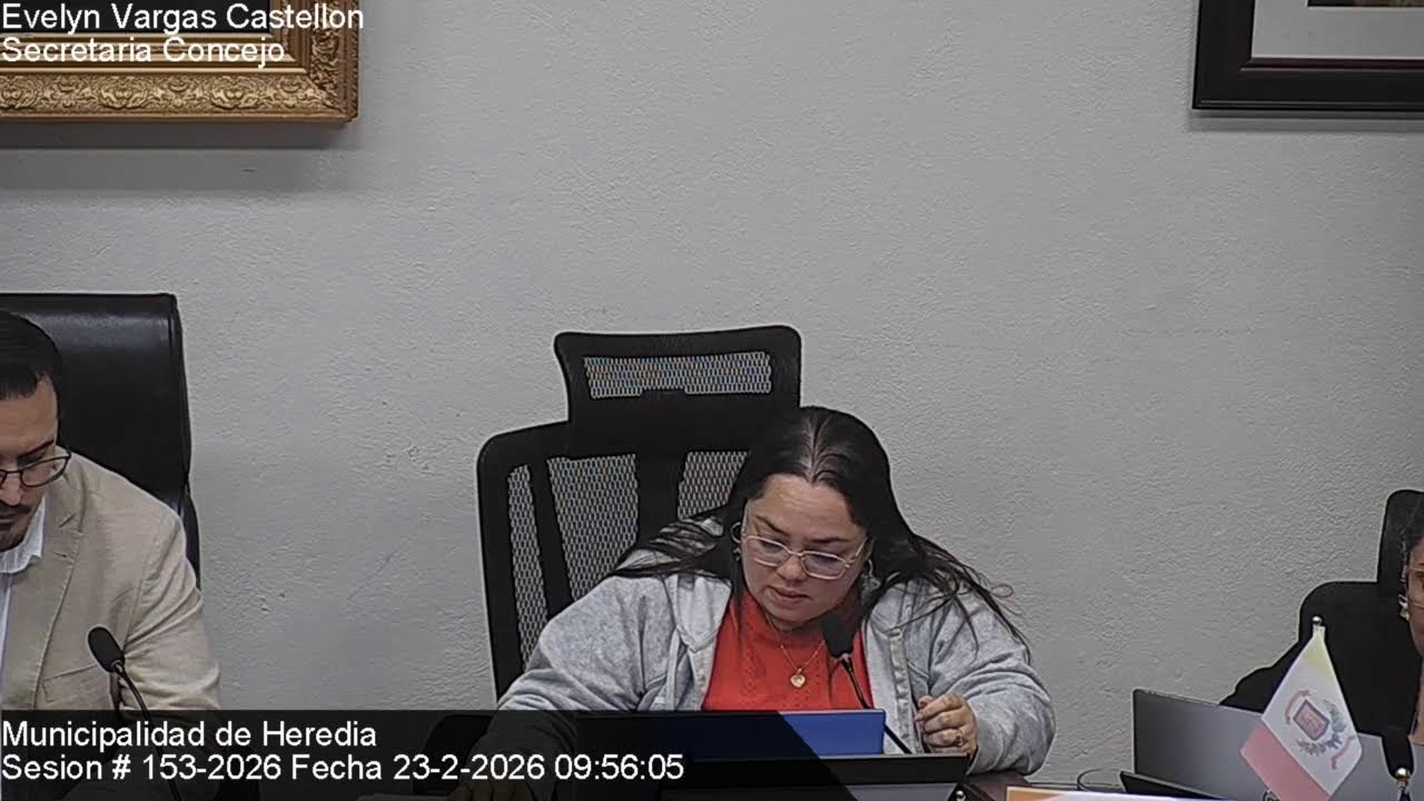 Sesión del Concejo Municipal de Heredia