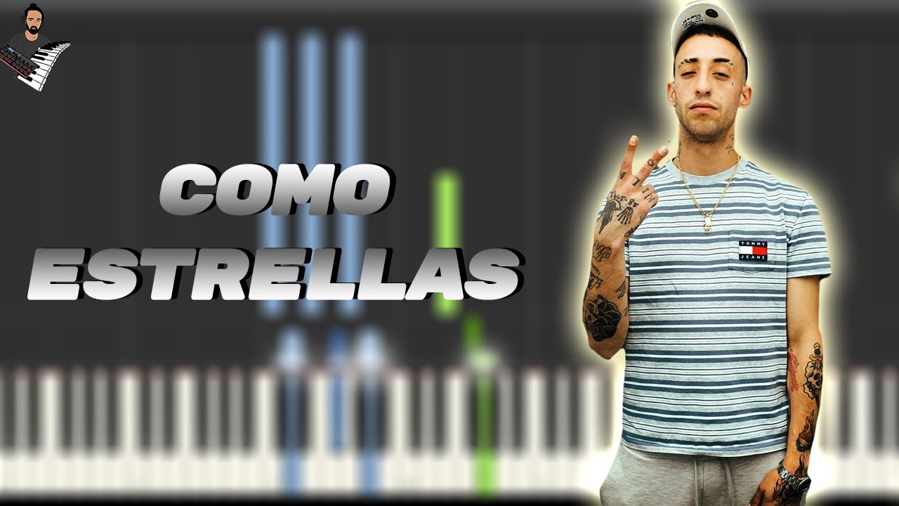 LA YOUNG - COMO ESTRELLAS | Instrumental Piano Tutorial / Partitura / Karaoke / MIDI