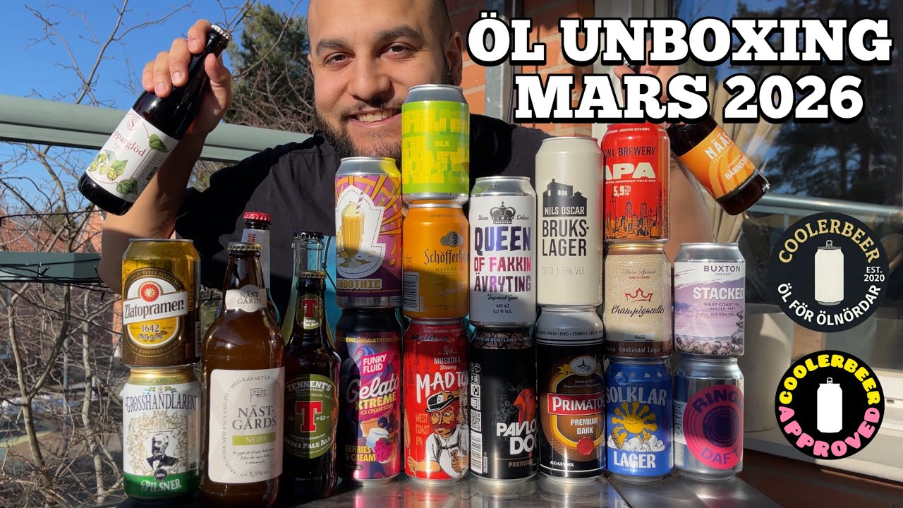 ÖL Unboxing Mars 2026 Systembolaget Nysläpp
