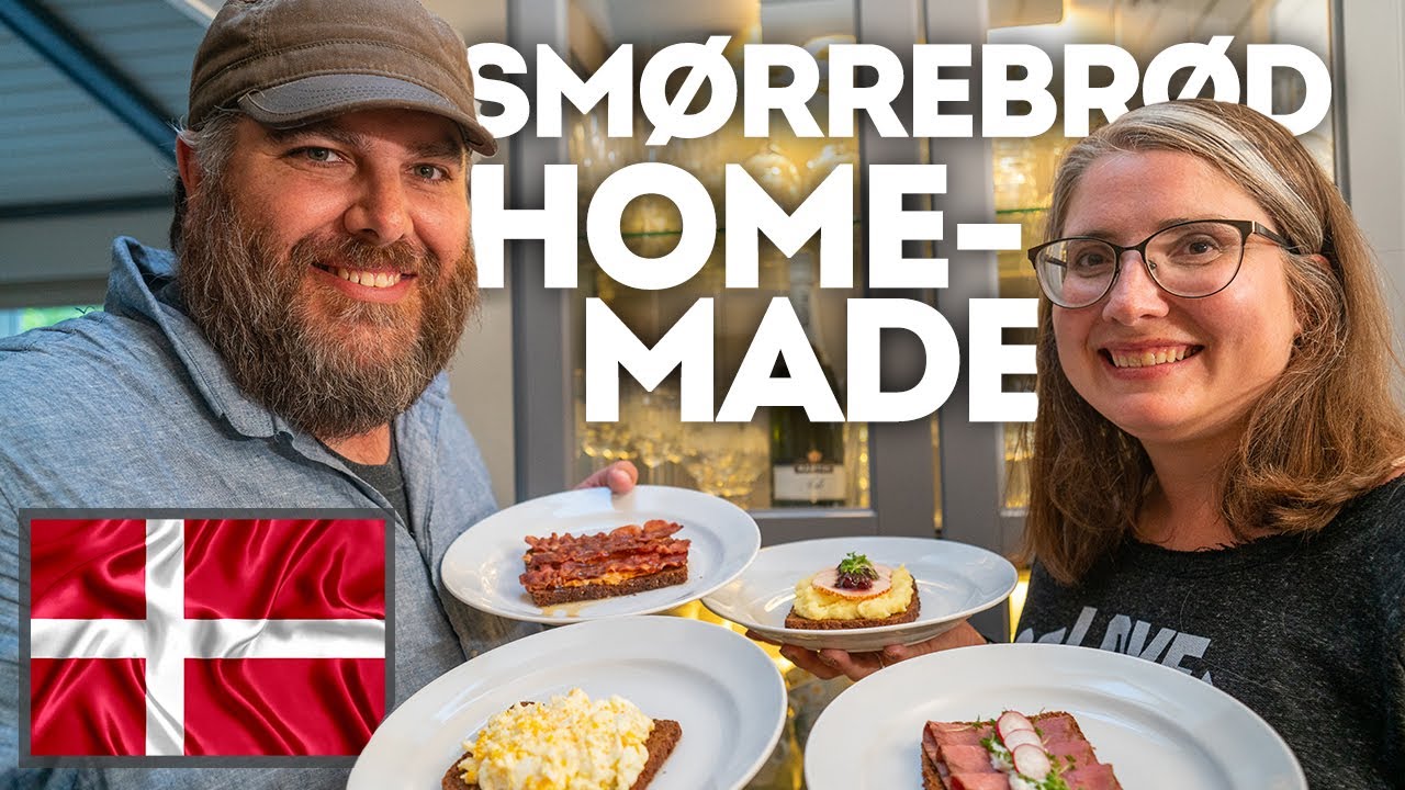 Americans in Denmark try homemade Smørrebrød!!