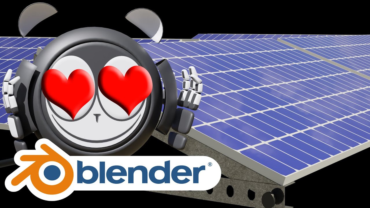 Solar panels with geometry nodes | Blender Tutorial