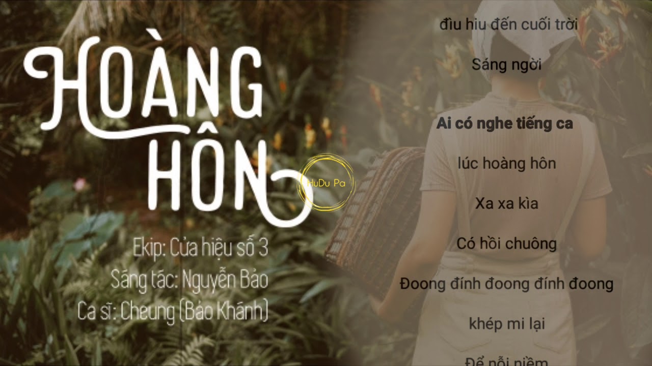 Ho&agrave;ng H&ocirc;n Lyrics- Cheung( Bảo Kh&aacute;nh)