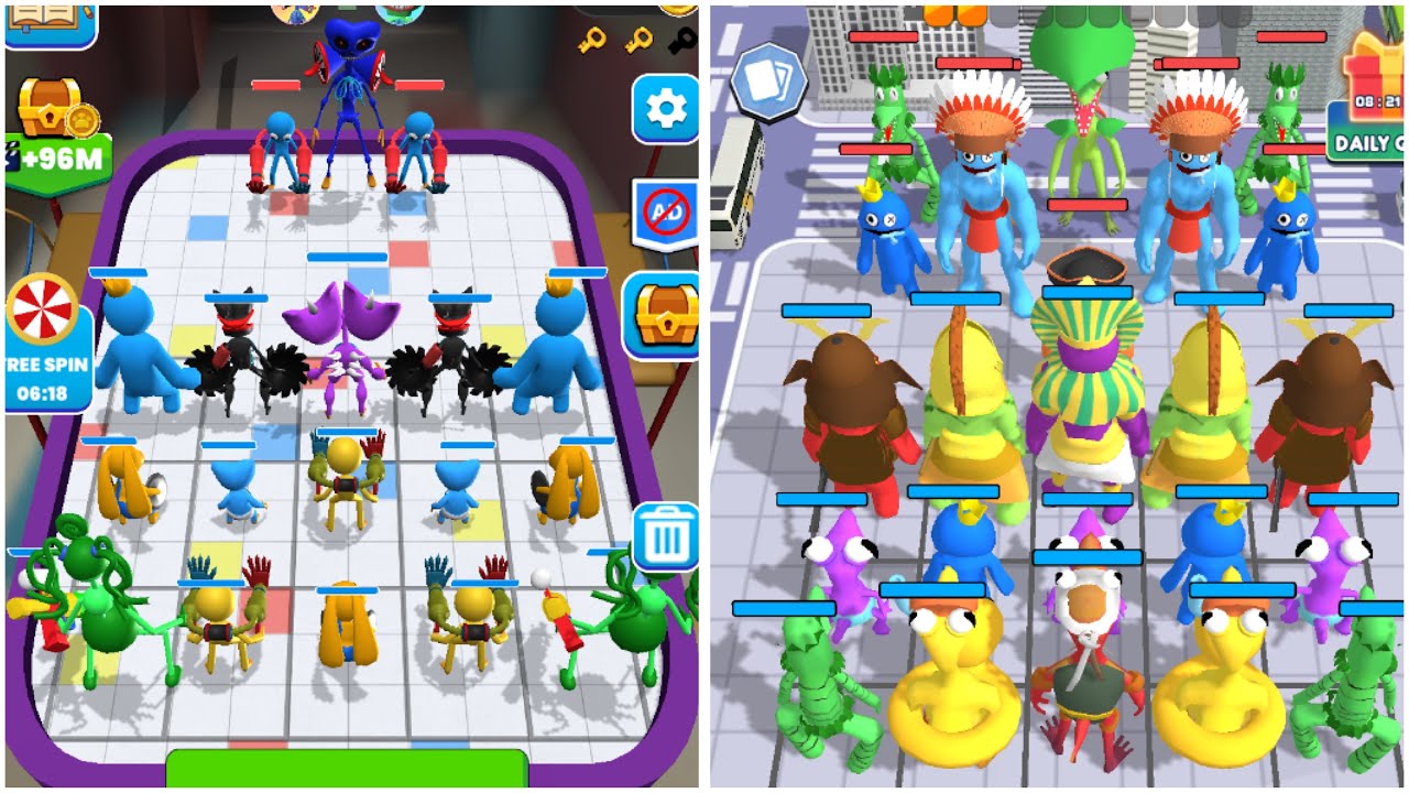 Color Friends Monster Battle Vs Unify Master: Blue Monster Max Level Gameplay