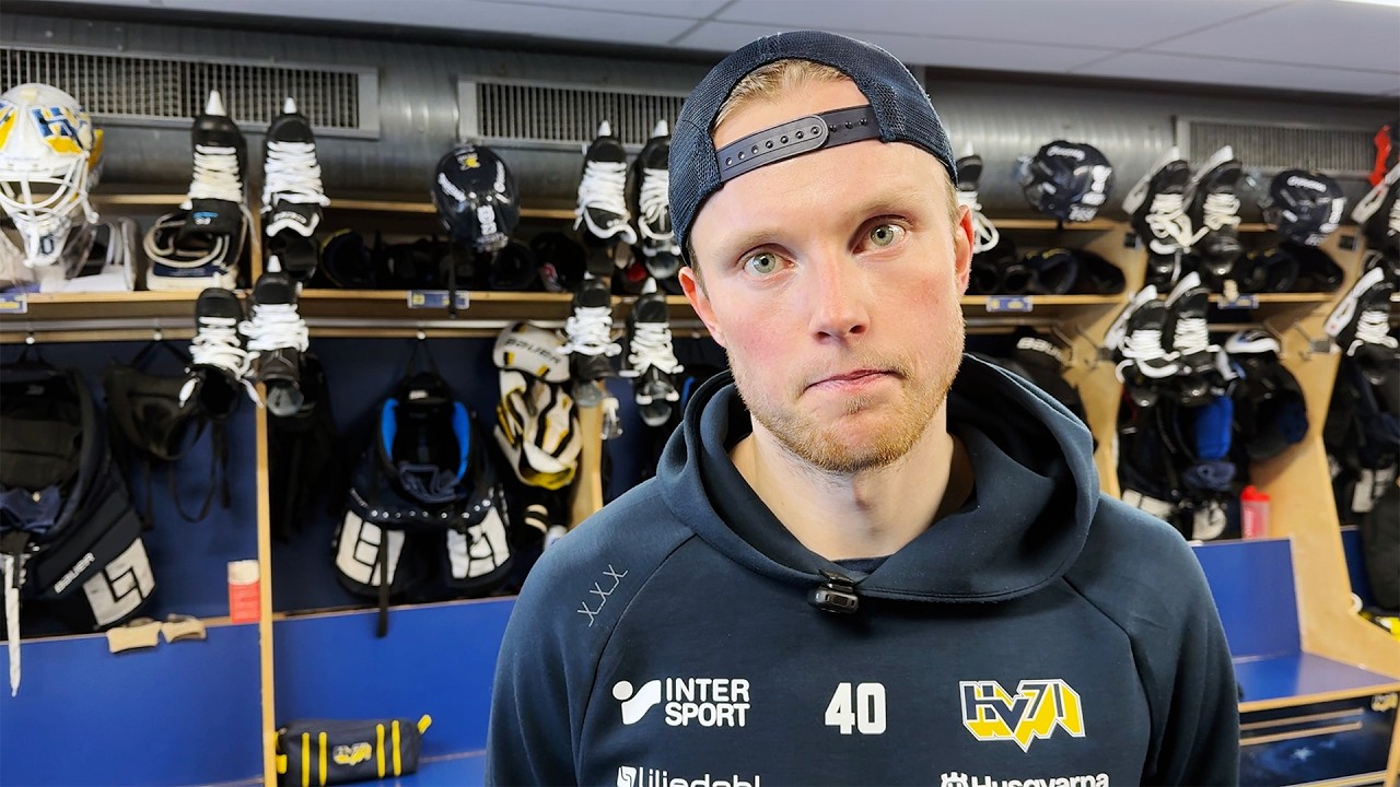 Oskar Stål Lyrenäs efter förlusten mot Frölunda