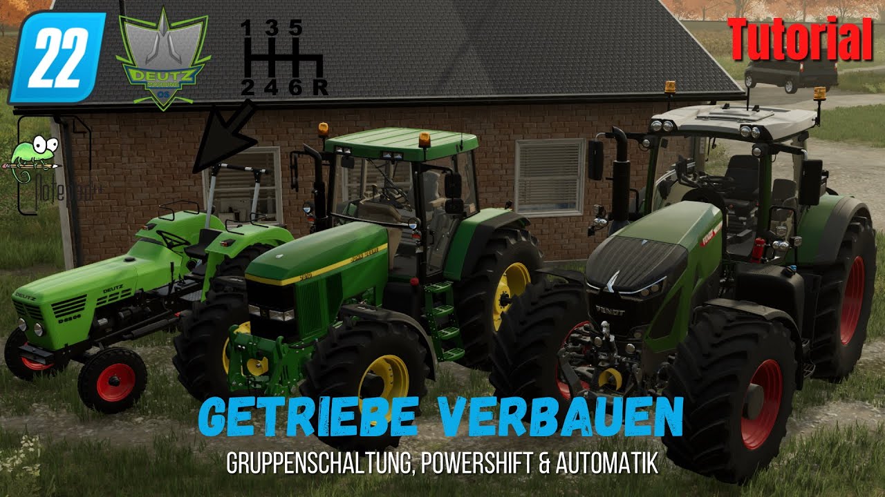FS 22|LS 22|Getriebe/Schaltung verbauen|Gruppenschaltung, Powershift & Automatik|Tutorial[HD]