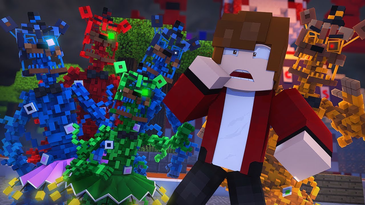 Minecraft FNAF 7 Pizzeria Simulator -  MOLTEN FREDDY'S ATTACK ME! (Minecraft Roleplay)