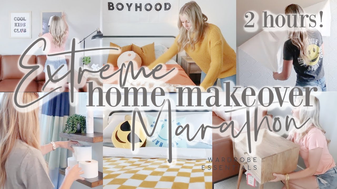 EXTREME HOME MAKEOVER SERIES MARATHON! BEDROOMS, BATHROOM, LOFT, HOMESCHOOL SPACE! OVER 2 HOURS!