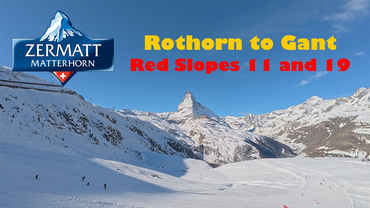 Ski Zermatt - Rothorn to Gant - Slopes 11 and 19