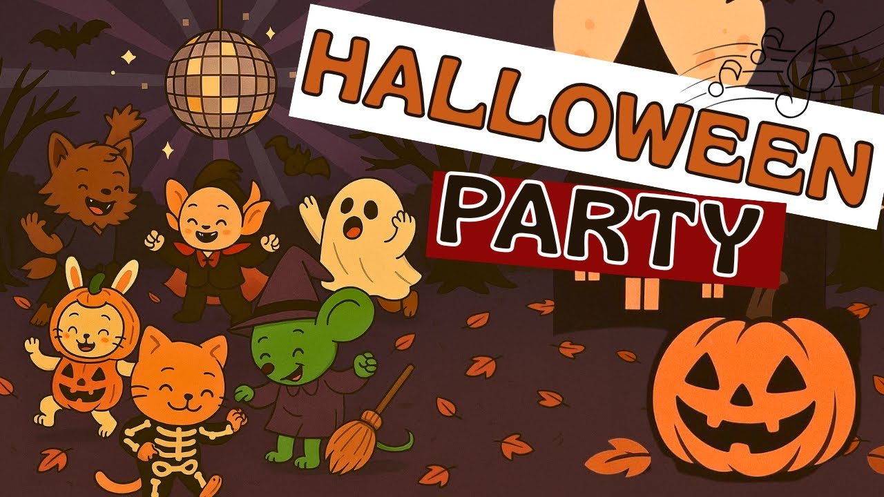 🎃 Halloween party ! 👻 Chanson Halloween pour enfant avec paroles | Petits Bidoum