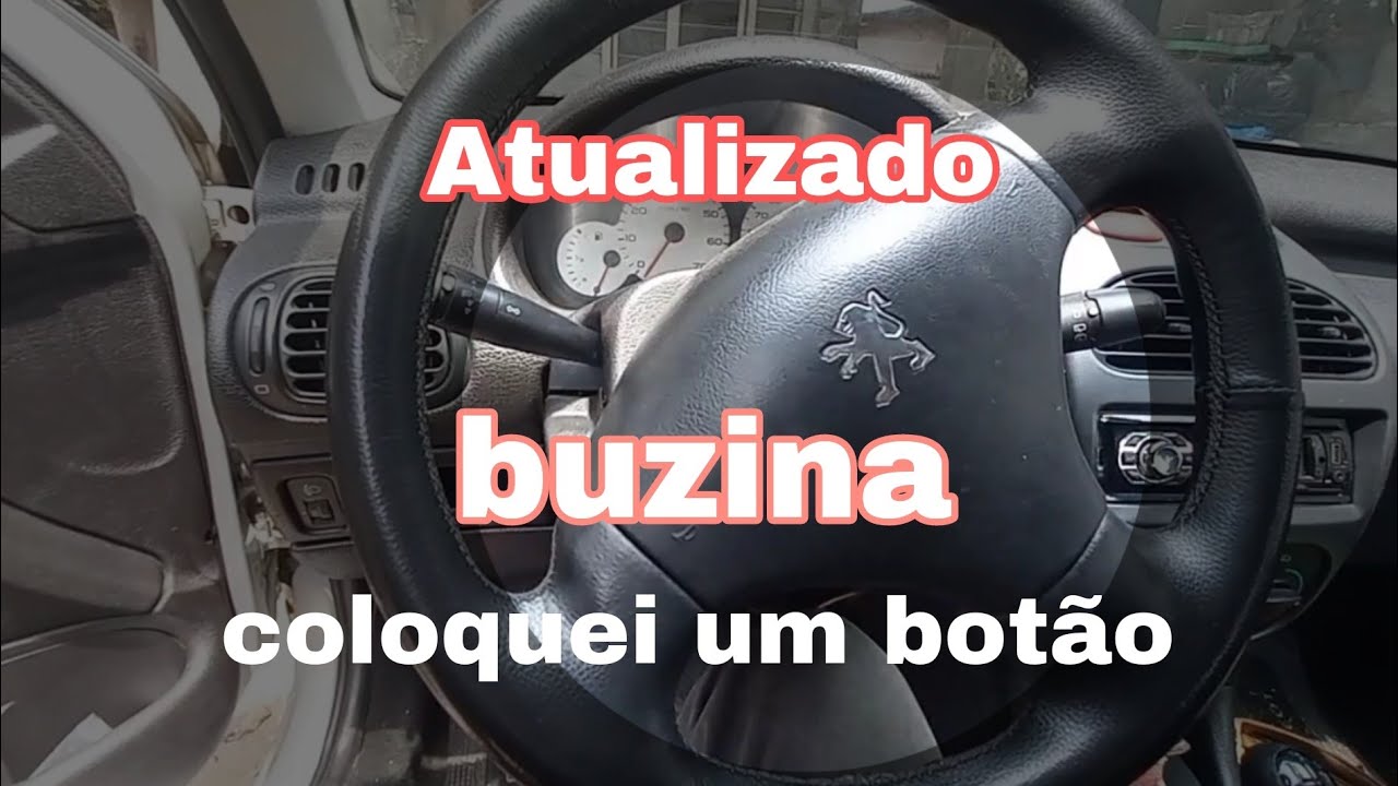 Buzina Peugeot coloquei um botão video Atualizado