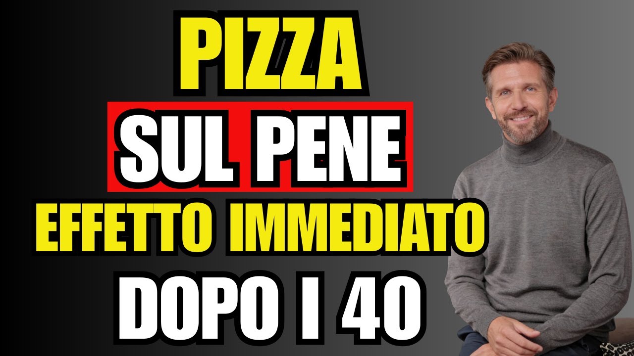 IL SEGRETO: non è la PIZZA, ma un'abitudine comune che rovina la salute maschile dopo i 40