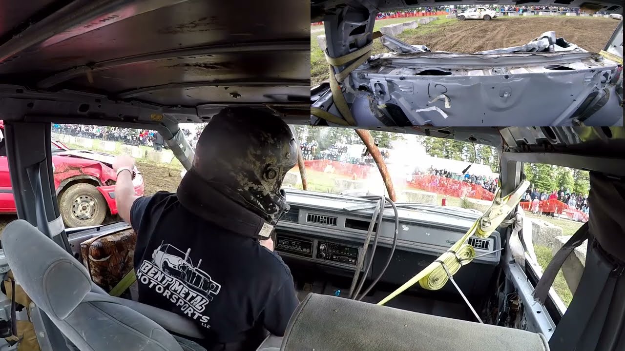 In car with Zack McCormack car 171 at the Dundalk demolition derby 2024