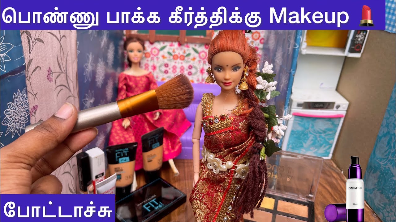 ராஜா ராணி Episodes 388 | பொண்ணு பாக்க கீர்த்திக்கு Makeup போட்டாச்சு | Barbie tiny food |Keerthi