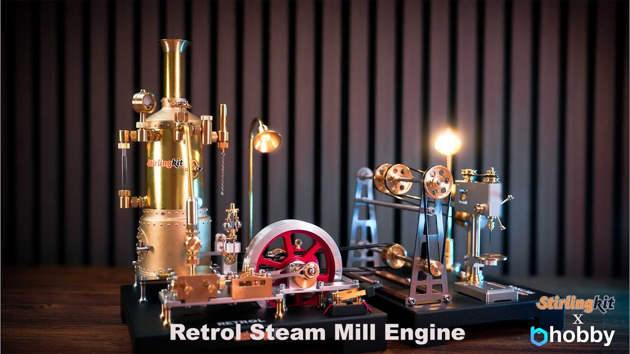 Retrol Steam Mill Engine and Workshop Model | Speed Build | Stirlingkit