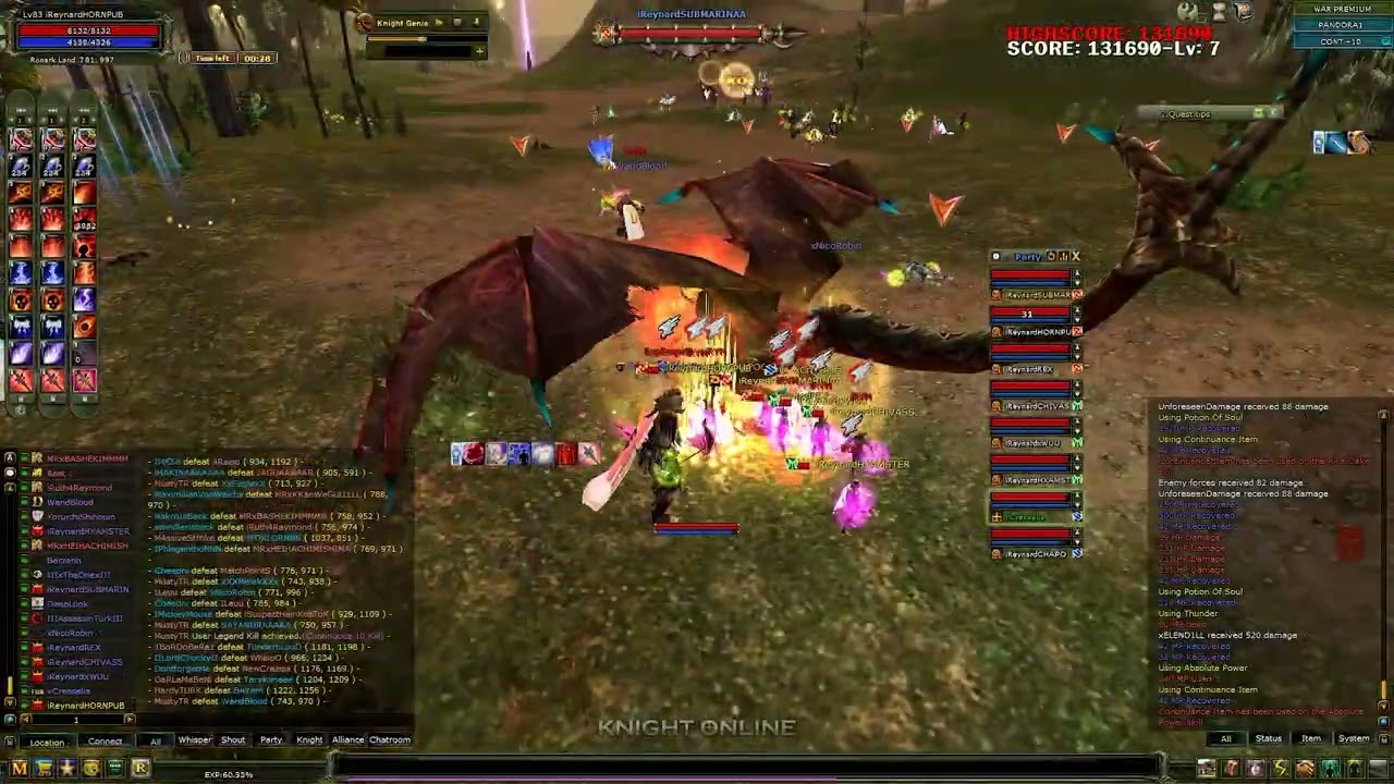 iRYN Clan Mage Pk Movie 3 | Pandora #knightonline #knightonlinepk #nova #magepk