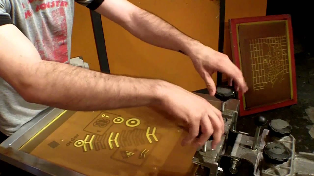 Setting Up A Multi-Color Screen Printing Job