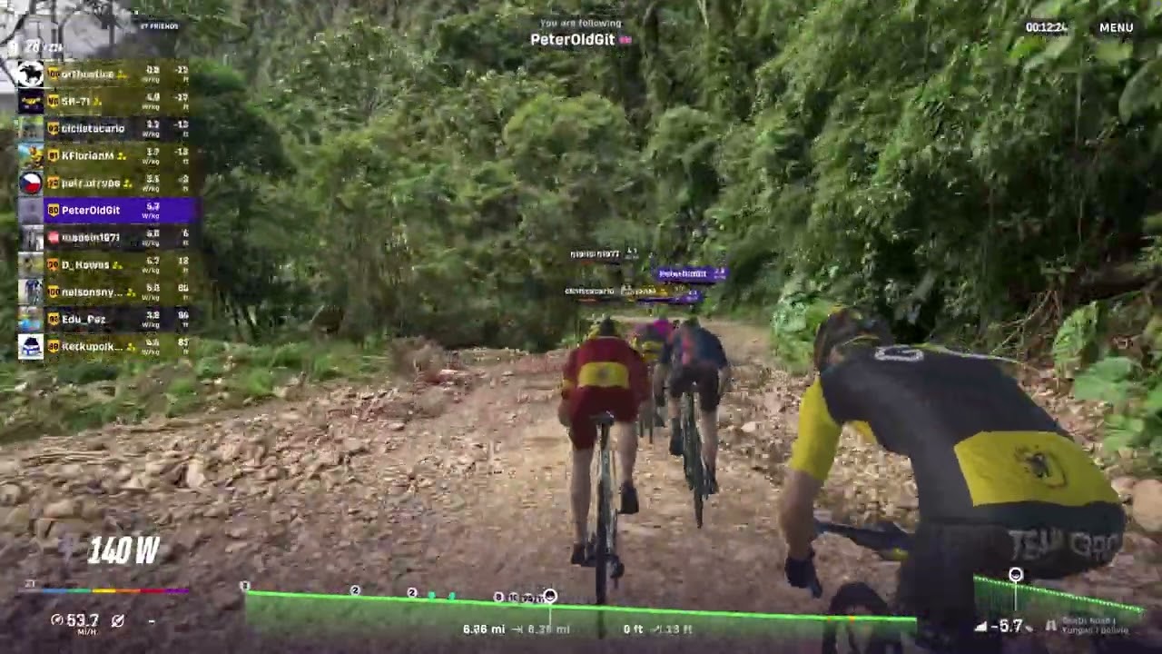 210 Racers on Death Road Downhill Bolivia on Rouvy GWA Stage 11B - 1/6/2026
