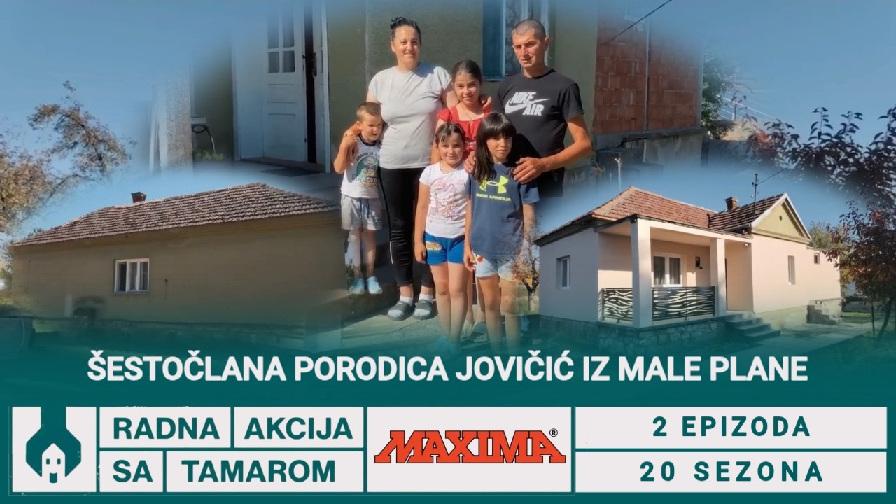OD RUŠEVINE DO DOMA IZ SNOVA: Radna akcija sa Tamarom za šestočlanu porodicu Jovičić! 🏠✨ | S20 | E2
