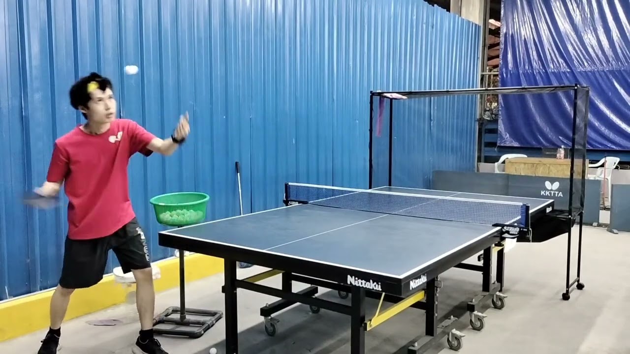 Backspin/ No Spin Serve Practice 