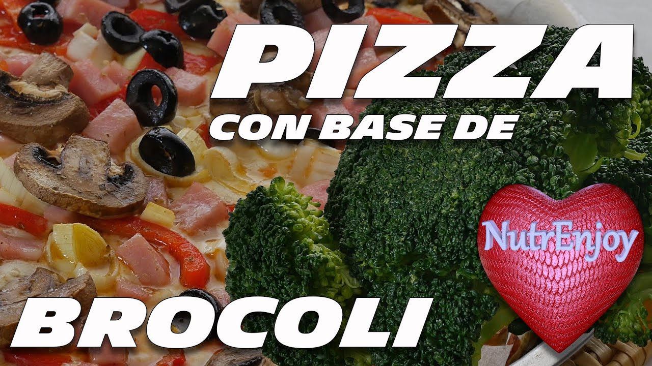 Pizza con base de Brócoli o coliflor
