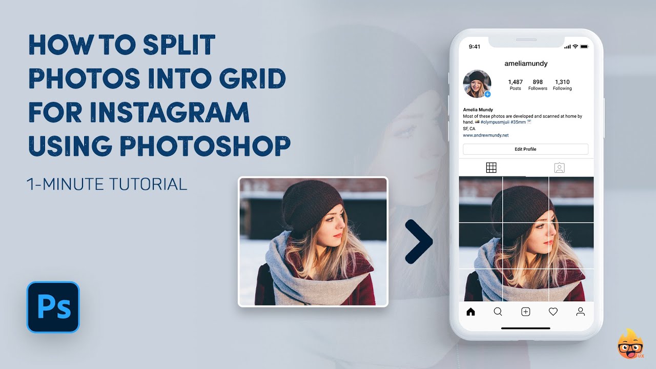 Make a Perfect Instagram Grid in Photoshop | Quick Tip #shorts #photoshop
