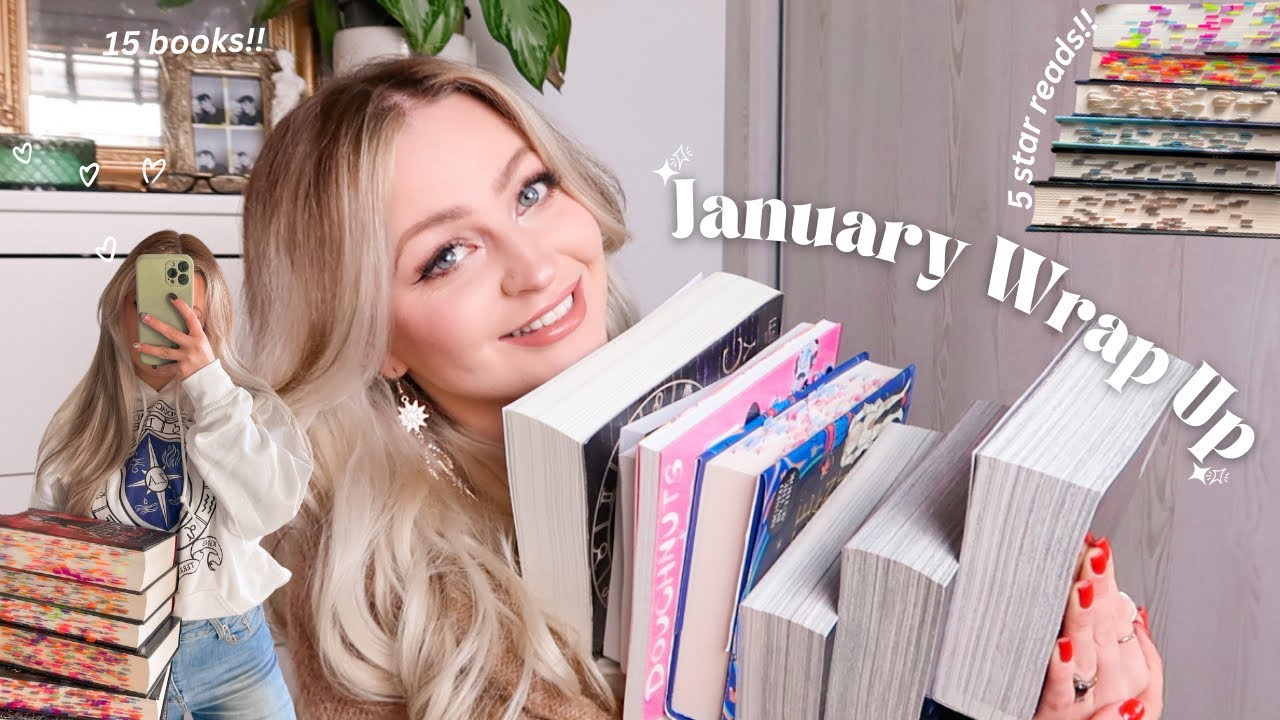 MONTHLY WRAP UP 💌 i read 15 books in january!!📓☕️