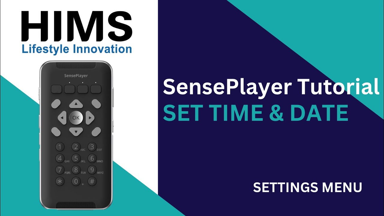 SensePlayer Tutorial: Set Time and Date