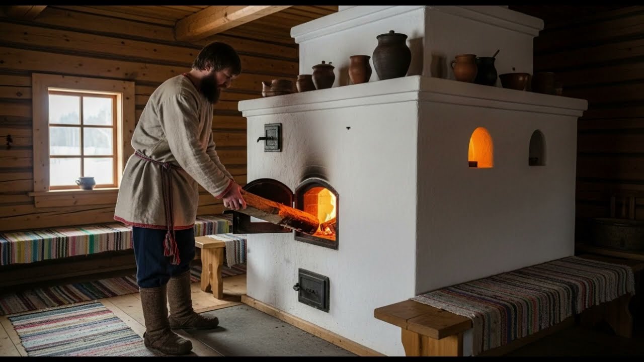 Why Russian Peasant Stoves Heated for 24 Hours on 1 Log While Modern Stoves Fail