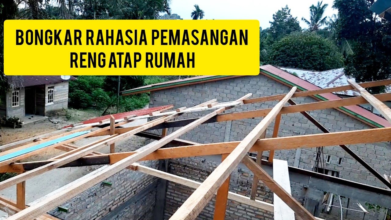 bongkar rahasia pemasangan reng atap supaya datar