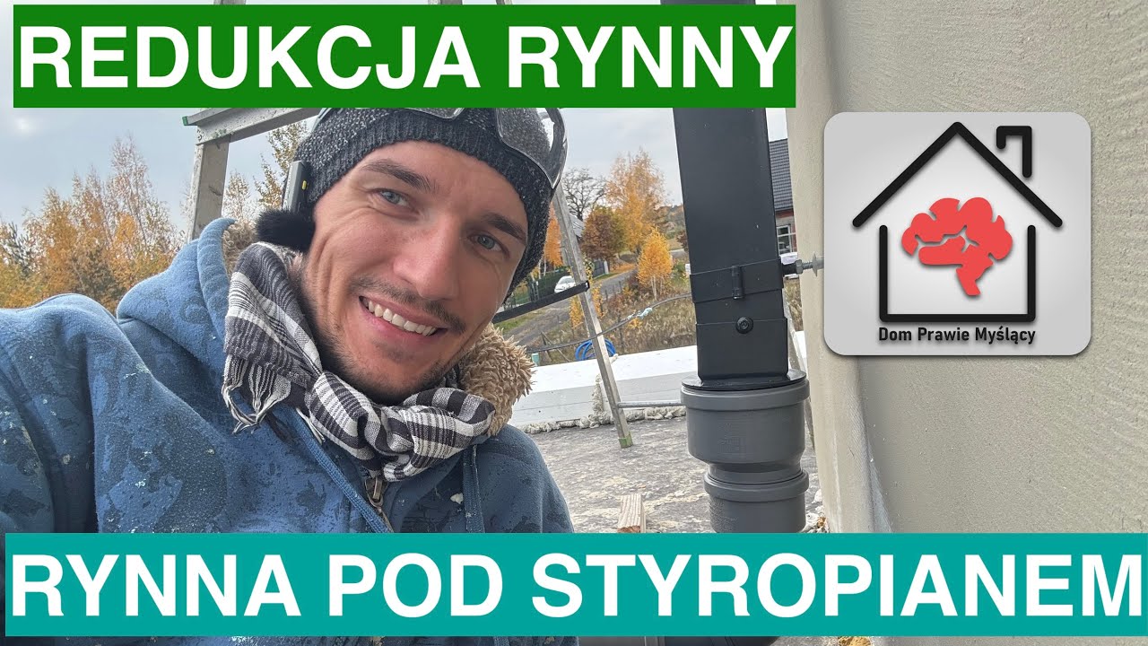 Redukcja kwadratowej rynny Galeco! Jak wykonać rynnę pod styropianem?