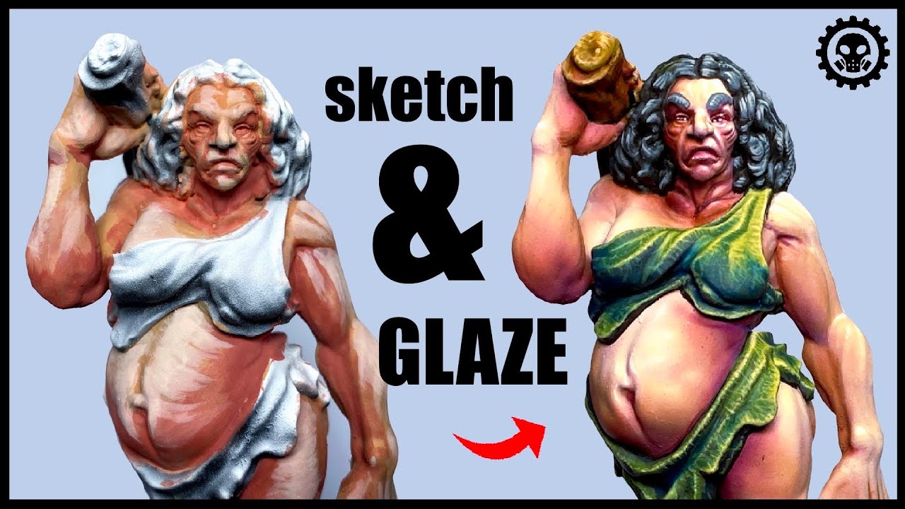 How to Paint FLESH Tones on Miniatures | Cuttlefish Color Paints